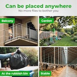 thumbnail of LastShield Vliegenval XL met lokmiddel - 2 stuks - Vangt 40.000 vliegen - Vliegenzak - Vliegenvanger - Ecologisch en gifvrij