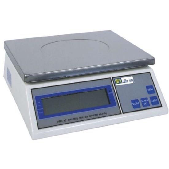 Balance électrique de table sur accumulateur incorporé – 30kg/5g