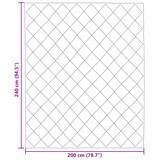 thumbnail of vidaXL Winterbettdecke Schwarz und Anthrazit 240 x 200 cm Mikrofaser