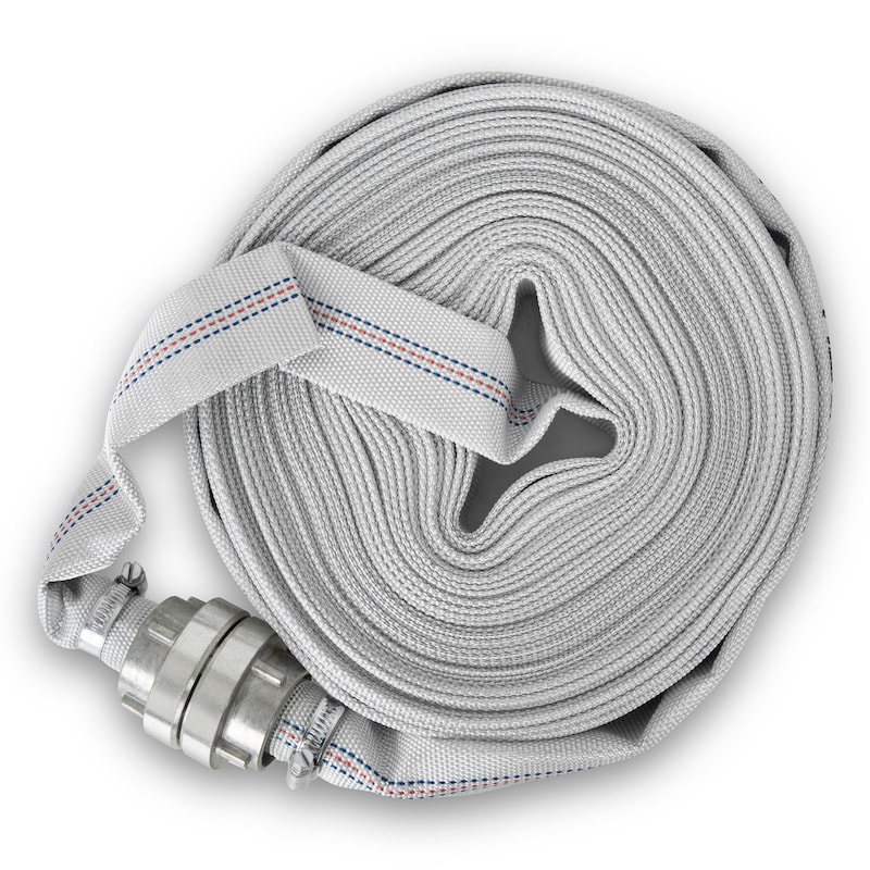 VidaXL Brandslangmondstuk Met D-koppeling - Rood/Zilver, 30 Cm, 8 Bar, 12m Bereik