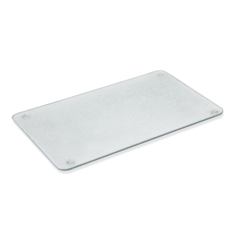 10x Schneidbrett Glas 50 x 40 x 0,4 cm Anti-Rutsch-Pads