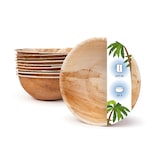thumbnail of onlyleaf 25 Stück runde Einwegschalen Palmblattschalen 425 ml für Partys, umweltfreundliches Biogeschirr, Einmalgeschirr, biologisch abbaubar