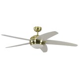 thumbnail of Deckenventilator Melton Messing / Weiß mit Licht 132
