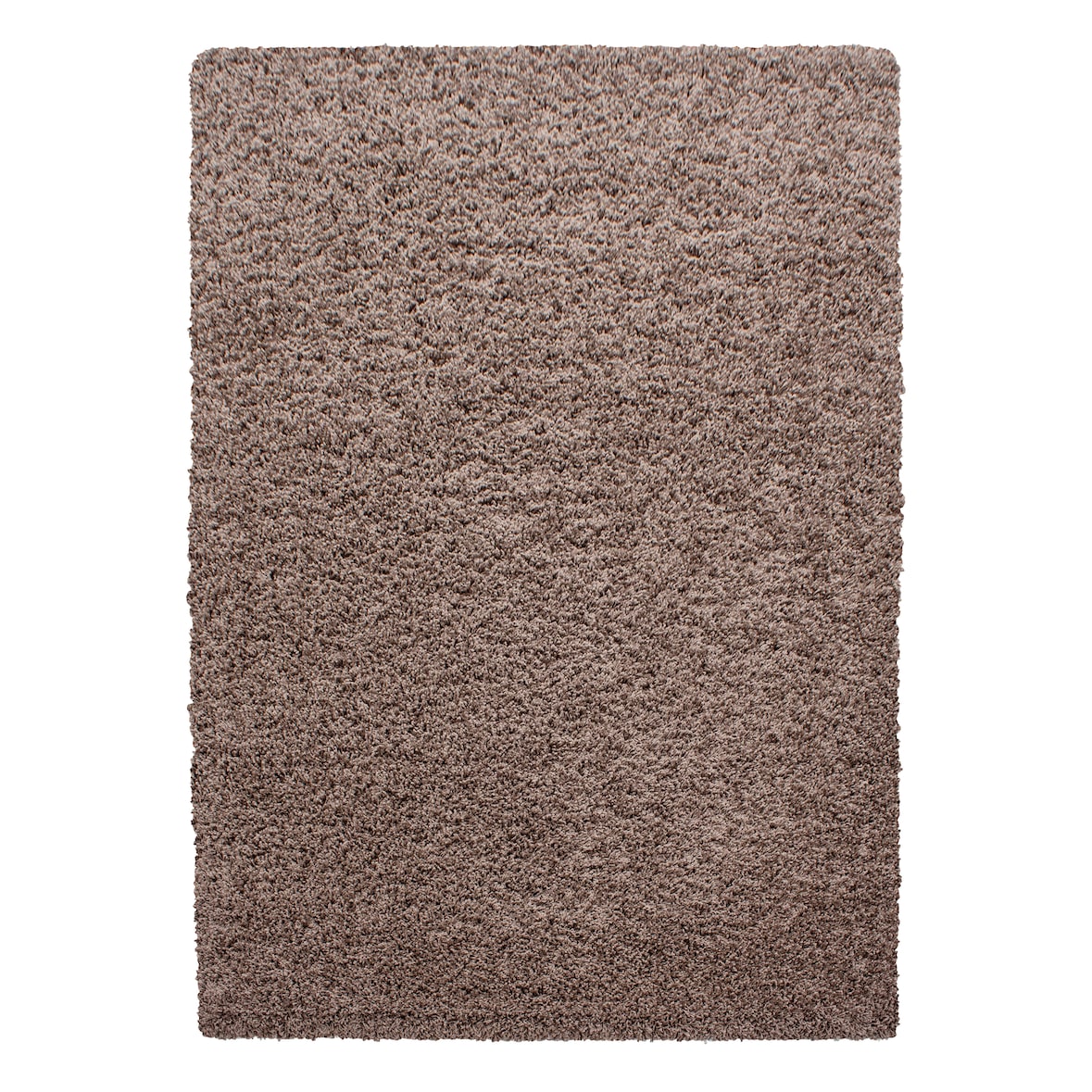 Teppich Hochflor Unifarben Polypropylen Wohnzimmer Shaggy Mokka Rechteckig 140x200 | Kadima Design