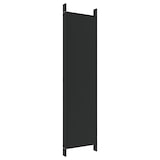 thumbnail of vidaXL Kamerscherm met 6 panelen 300x200 cm stof zwart