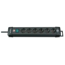 Brennenstuhl Premium-Line 6-fach schwarz, 3 m