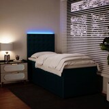 thumbnail of vidaXL Boxspringbett mit Matratze Blau 90x200 cm Samt