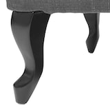 thumbnail of Otomano Chesterfield, banco de apoio para pés otomano, tecido/têxtil repelente de água 39x77x47cm ~ cinzento escuro