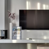 thumbnail of Relaxdays Zeitschriftenhalter Metall, 4 Fächer, Dokumentenablage Büro, HBT: 43x33x18 cm, Magazinhalter, Briefe, schwarz