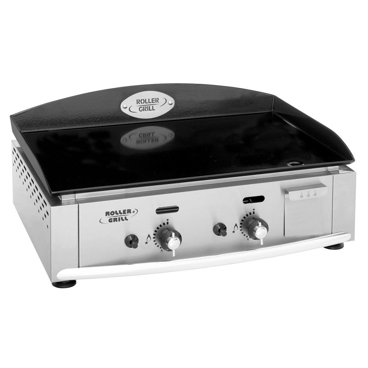 Roller Grill Plancha gaz acier émaillé 2 zones PL 600 G