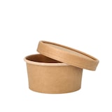 thumbnail of 25 Suppenbecher, Pappe rund 180 ml Ø 9,8 cm · 4,9 cm braun