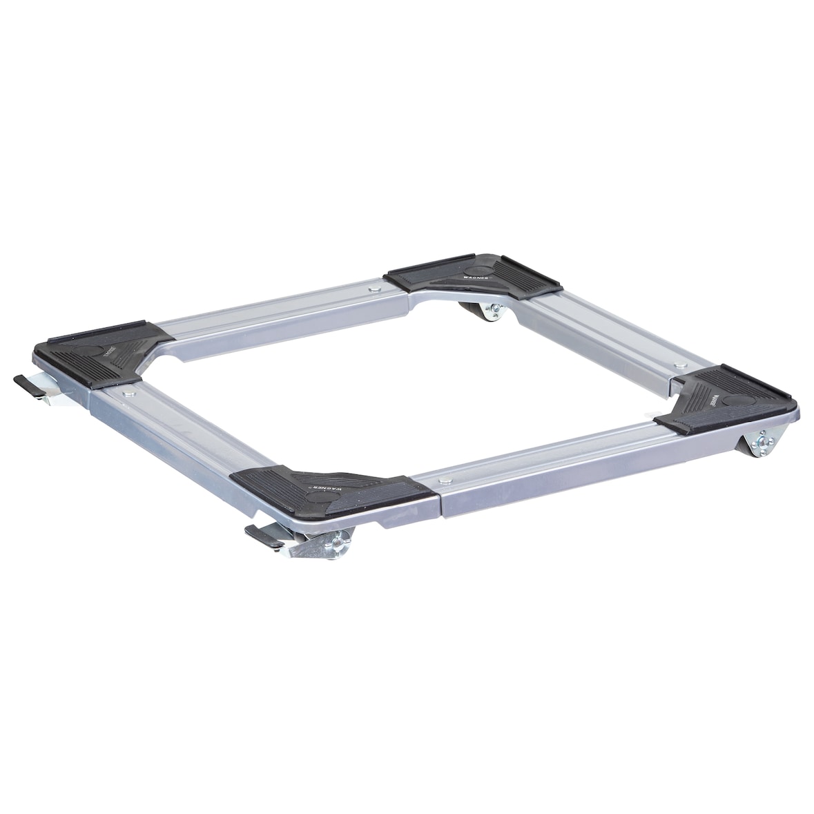 WAGNER Transporthilfe QUADRAT - verstellbar 46-66 cm x 5 cm, Stahl, 4 Bockrollen Ø 30 mm, Tragkraft 220 kg - 20119501
