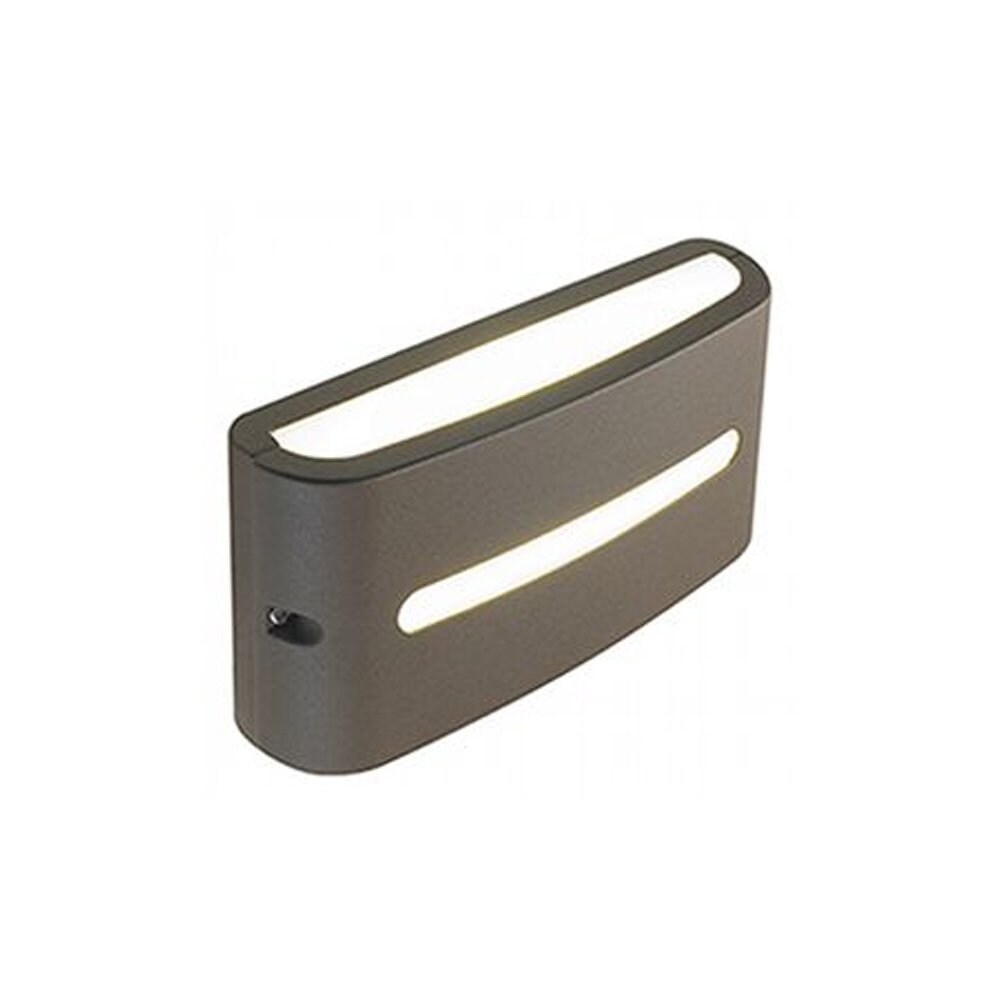 Applique Da Esterno Moderna Post Alluminio E Termoplastica Caffè Led 10W 4000K