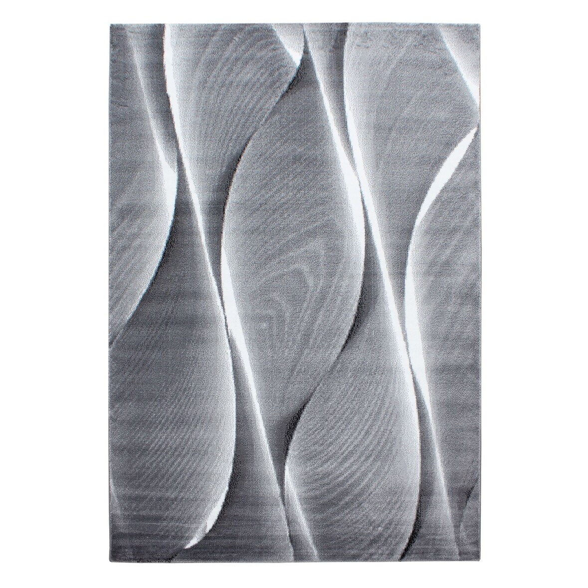 Carpetsale24 Teppich Wohnzimmer Moderne Ombre Design Schwarz - Grau - Weiß 240 x 340 cm - Kurzflor, Schlafzimmer, Esszimmer, Küche