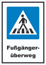 thumbnail of Fußgängerüberweg Schild A3 (297x420mm)