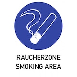 thumbnail of Raucherzone - Smoking Area, Kombischild, Alu, 262x371 mm