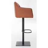 thumbnail of Conjunto de 2 bancos de bar Damaso em imitação de pele marrom claro/preto