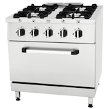 thumbnail of Cocina industrial de 4 quemadores con horno – Serie Magma