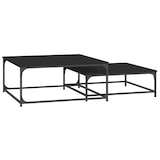 thumbnail of Tables basses gigognes 2 pcs noir bois d'ingénierie Modèle Atlas Line Élite