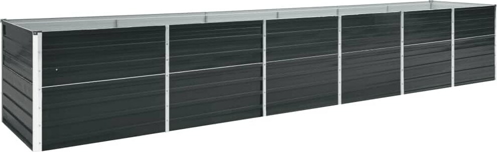 vidaXL Garten-Hochbeet Verzinkter Stahl 480x80x77 cm Anthrazit