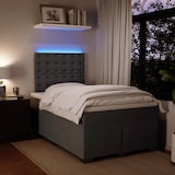 thumbnail of vidaXL Boxspringbett mit Matratze Dunkelgrau 120x200 cm Samt