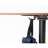 thumbnail of METRO PROFESSIONAL Gastro Klapptisch höhenverstellbar Massini, Alu, HPL Tischplatte, Steinoptik, Ø 60 x 75 - 110 cm, steingrau