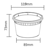 thumbnail of MONOUSO - PP-Schalen met Deckel Transparent “Deli Range” 460ml Ø12cm (240 Stück)