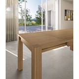 thumbnail of Hout - Uitschuifbare tafel (140/190 x 80 cm) in bruin eikenfineer