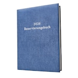 thumbnail of 2026 ADINA Reservierungsbuch A4 blau-metallic 1 Tag auf 1 Seite Balacron