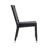 thumbnail of METRO PROFESSIONAL Stapelbare stoel met handvat Barbados, polyrattan, zwart