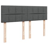 thumbnail of vidaXL Boxspringbett mit Matratze Dunkelgrau 160x200 cm Stoff