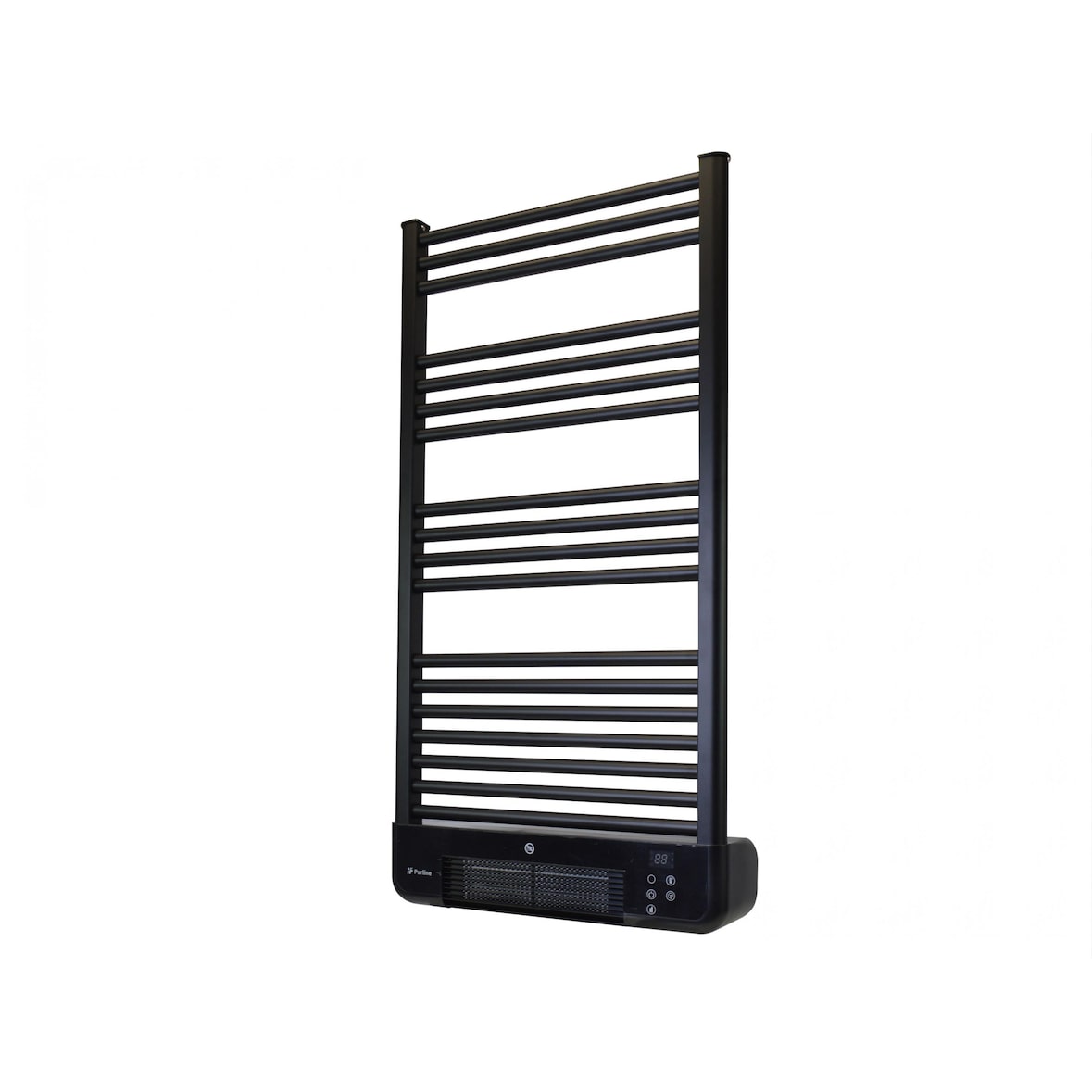 PURLINE Radiador Toallero Negro con calefactor integrado y control WiFi NTW-11B TURBO