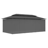 thumbnail of vidaXL Pavillon mit Vorhängen 600x298x270 cm Anthrazit