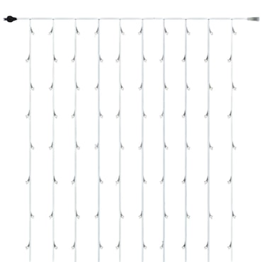 WellHome - Cortina de luz com 480 luzes LED branco quente com controlador 225x300cm
