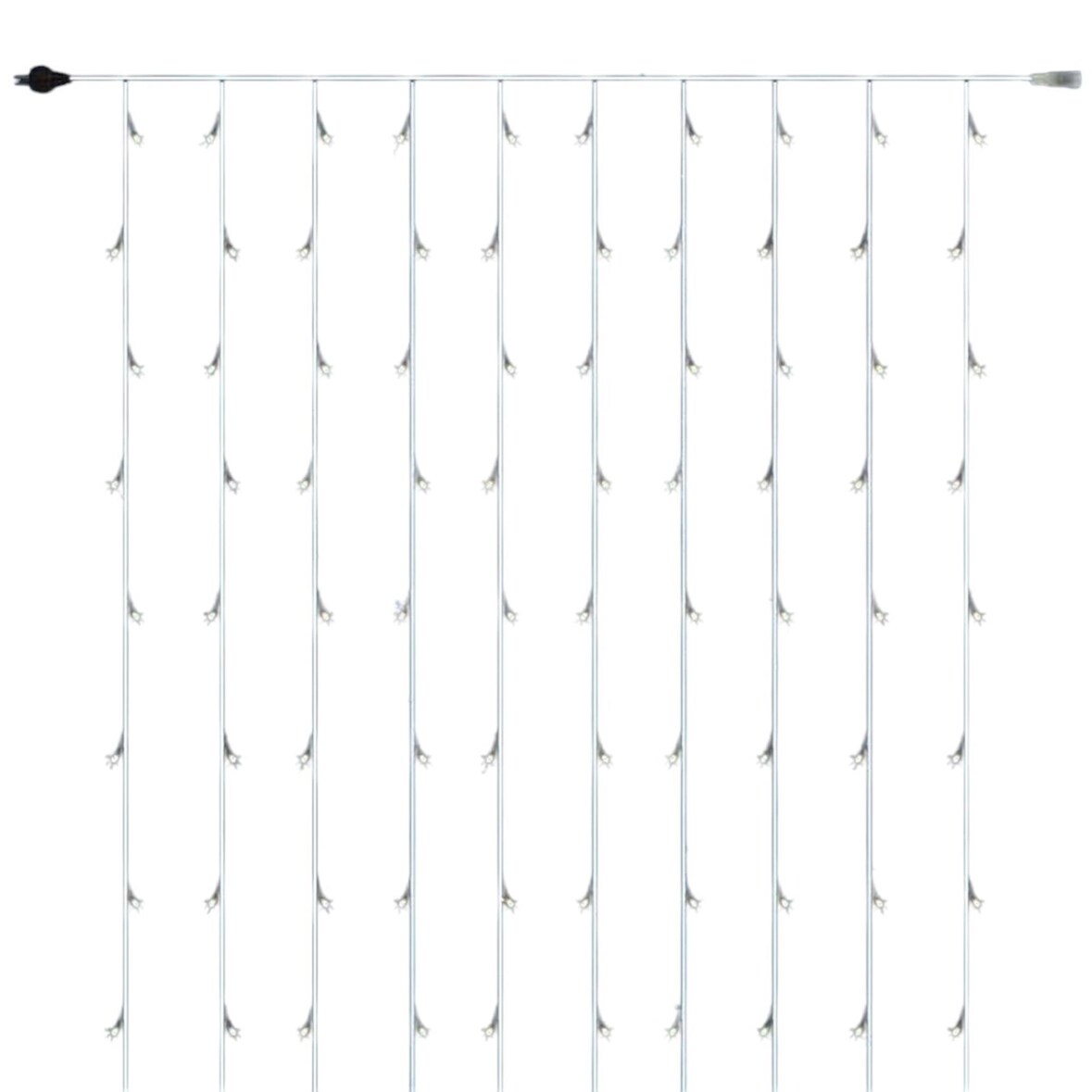 WellHome - Tenda luminosa con 480 luci LED bianco caldo con controller 225x300cm