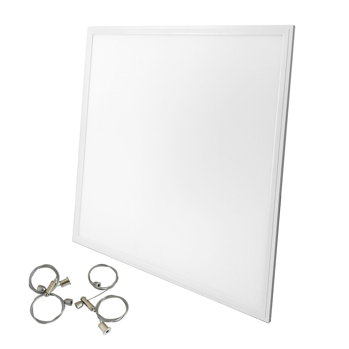 LED Slim Panel Rasterdeckenleuchte Rasterleuchte Deckenleuchte LED Panel40w  inkl.Seilsystem | 620 x 620mm | 3200 Lumen | 3000K Warmweiß