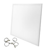 thumbnail of LED Slim Panel Rasterdeckenleuchte Rasterleuchte Deckenleuchte LED Panel40w  inkl.Seilsystem | 620 x 620mm | 3200 Lumen | 3000K Warmweiß