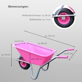 thumbnail of TRUTZHOLM Schubkarre ROSA/PINK PP100 l Tragkraft 250 kg