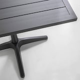 thumbnail of Cardiff vierkant tafelblad van zwart aluminium 60 cm voor Klipo poot - Oviala