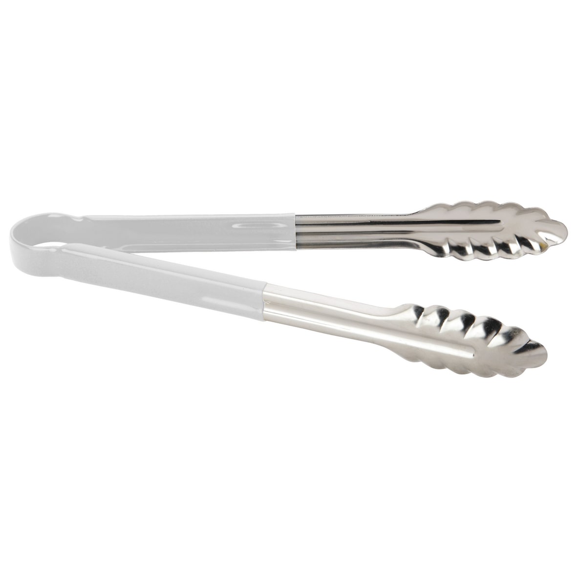 METRO PROFESSIONAL Pince à barbecue, acier inoxydable/vinyle, 24 cm, blanc/argenté