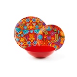 thumbnail of Excelsa service 18 assiettes Mexican Flowers porcelaine multicolore