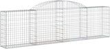 thumbnail of vidaXL Gabione mit Hochbogen 300x30x80/100 cm Verzinktes Eisen