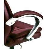 thumbnail of Poltrona ergonomica da ufficio e studio professionale colore bordeaux girevole modello Roger