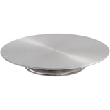 thumbnail of Drehbare Tortenplatte auf Fuß, Ø 33 cm, Edelstahl, Höhe 45 mm