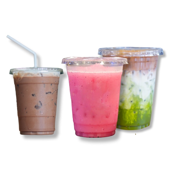 Copo Compostável Sobremesa / Açaí / Bebida c/ Tampa Plana c/ furo – 575 ml