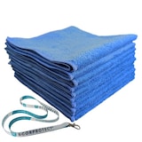 thumbnail of Scorprotect 10x Mikrofasertuch 40x40 cm 300 GSM Blau + Schlüsselband
