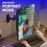 thumbnail of ONKRON Monitorhalterung Wand für 13-34 Zoll, bis 8 kg, höhenverstellbar, VESA 75x75 & 100x100, schwenkbar, neigbar, drehbar, Schwarz G150-B