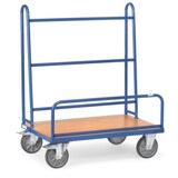 thumbnail of Plattenwagen, Tragl. 600kg, Ladefl. LxB 1070x335mm, Anlegerahmen, RAL5007