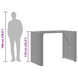 thumbnail of vidaXL 5-tlg. Gartenbar-Set ohne Kissen Grau Poly Rattan Akazie