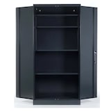 thumbnail of PROREGAL Stahlschrank BEE mit 6 lackierten Fachböden | HxBxT 195x92x50cm | Anthrazit-Anthrazit | Werkstattschrank Werkzeugschrank Aktenschrank